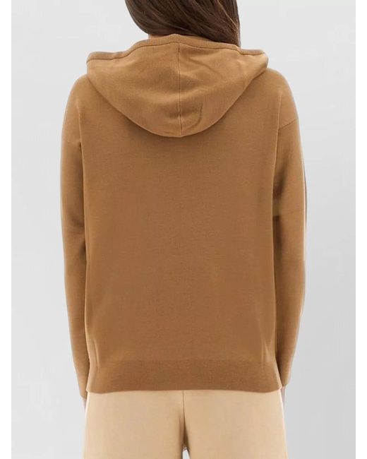 Max Mara Natural Taddeus Hooded Sweater Long Sleeve Knit