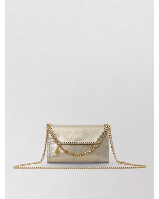 Stella McCartney White Falabella Wallet Chain Shoulder Clutch Bag