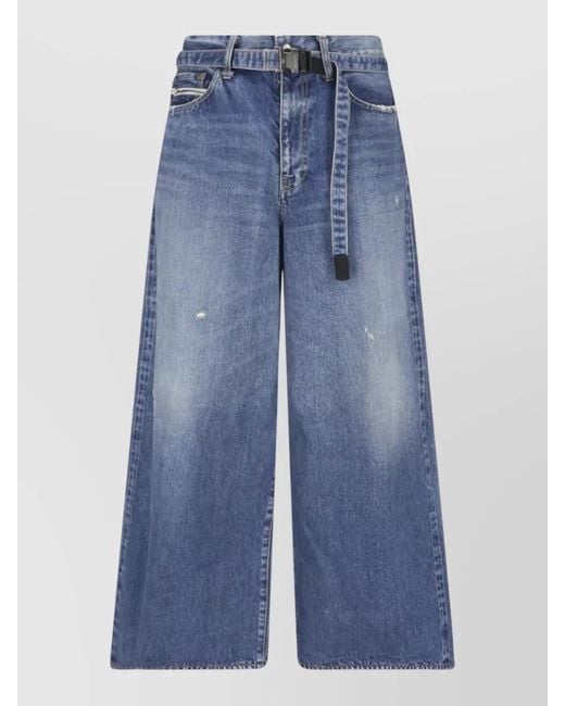 Sacai Blue Straight Leg Jeans for men