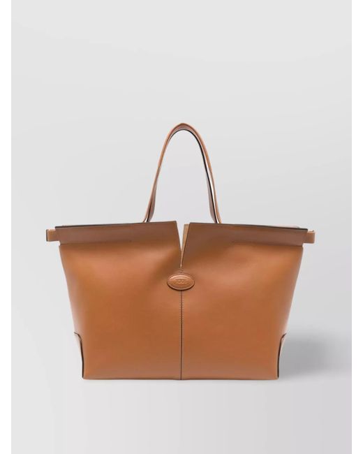 Tod's Multicolor Leather Open Top Tote Bag With Handles