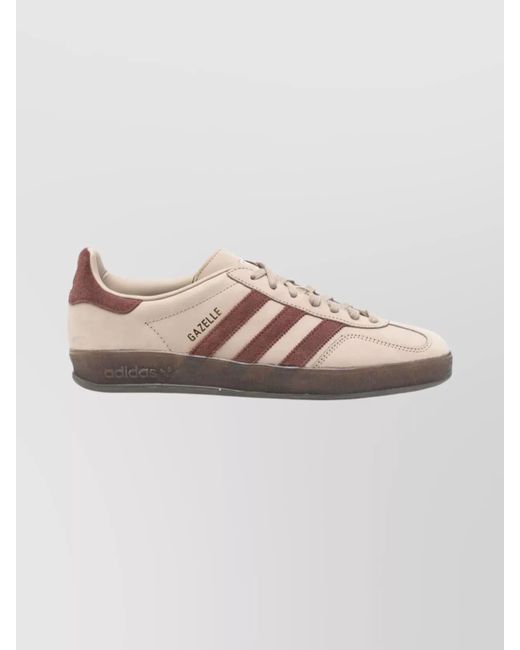 Adidas Pink Suede Leather Gazelle Indoor Low-Top Sneakers