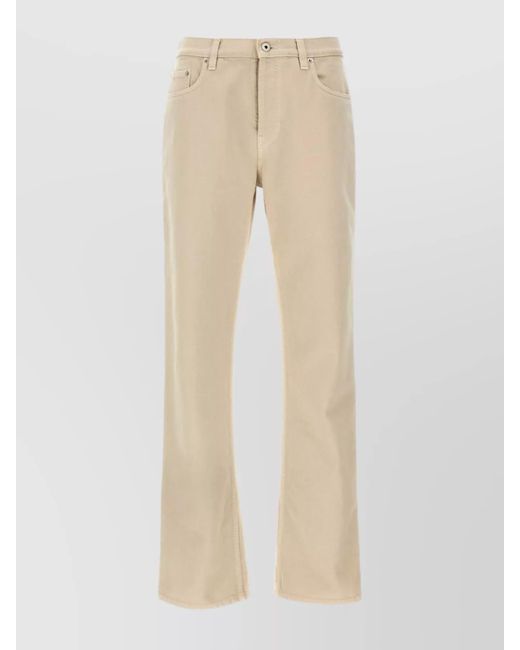 Burberry Natural Denim Straight-Leg Trousers