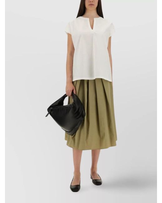 Aspesi White Oversized Cotton Blouse