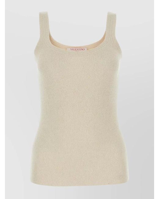Valentino Garavani Natural Silk Tank Top