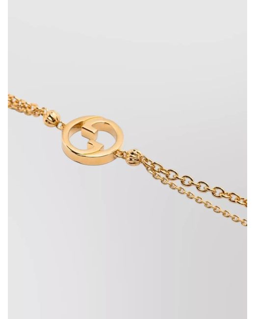 Gucci Metallic Bracelet Double Chain Statement Design