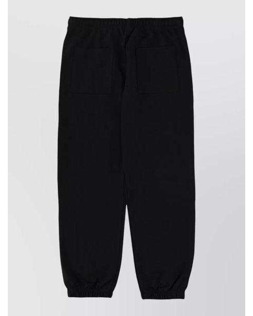 Versace Jeans Couture Black Jogging Trousers Logo Side Stripe Elastic Cuffs for men