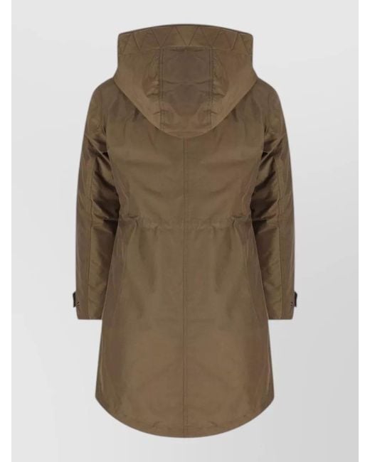 Woolrich Natural Down Longline Hooded Puffer Parka