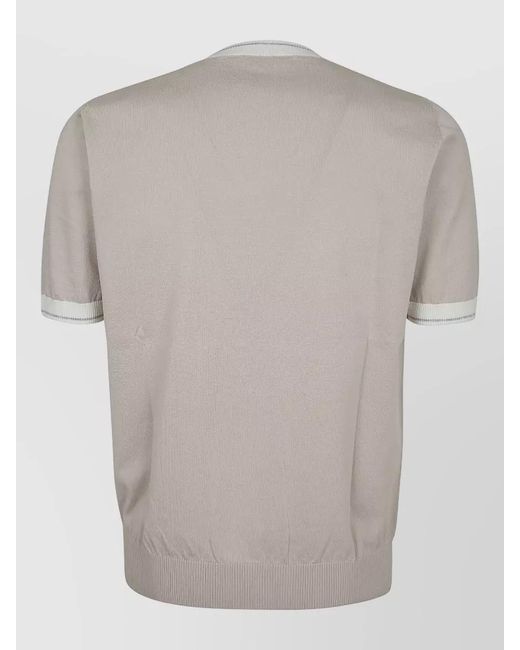 Eleventy Gray Cotton T-Shirt for men