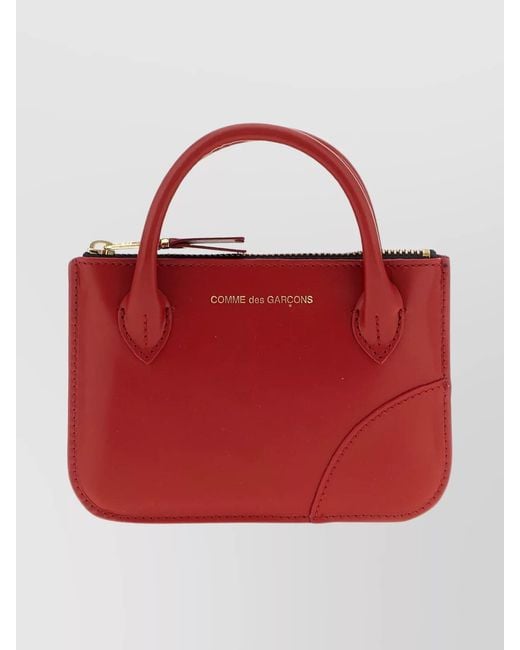 Comme des Garçons Red Leather Purse