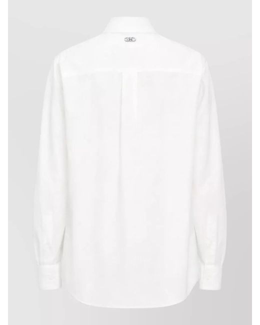 Michael Kors White Cotton Poplin Shirt