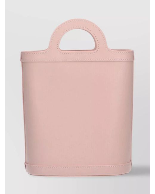 Marni Pink Tropicalia Calf Leather Bucket Bag
