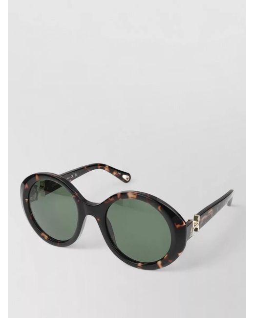Chloé Green Sunglasses Model Ch0332S 002 Round Frame