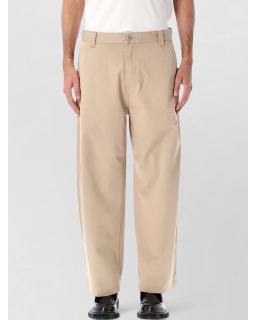 Carhartt Natural Cotton Relaxed-Fit Straight-Leg Trousers for men