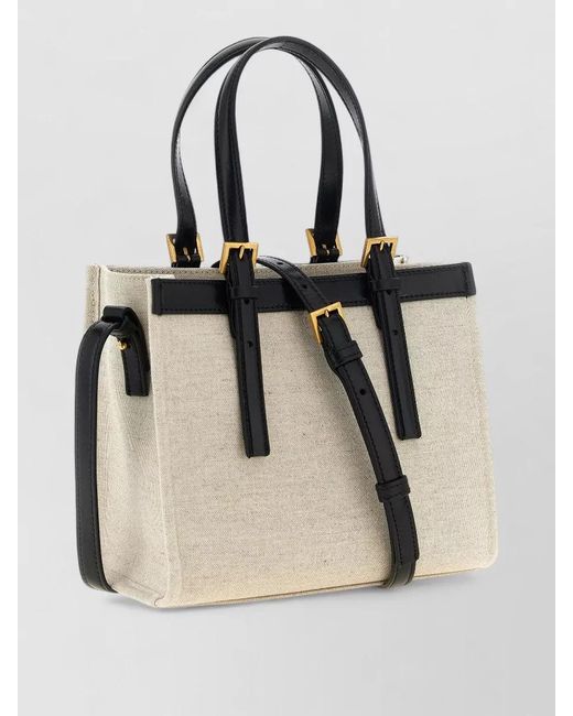 Versace Black Riviere Mini Shoulder Bag Top Handles Strap