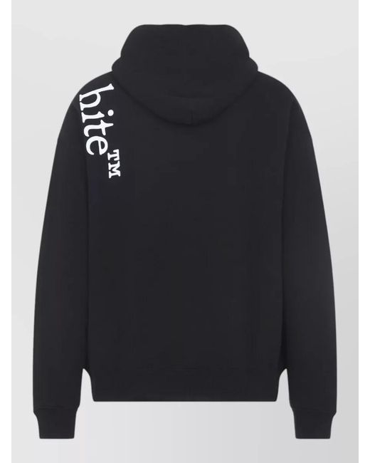 Off-White c/o Virgil Abloh Blue Vertical Bookish Skate Hoodie Cotton Jersey for men