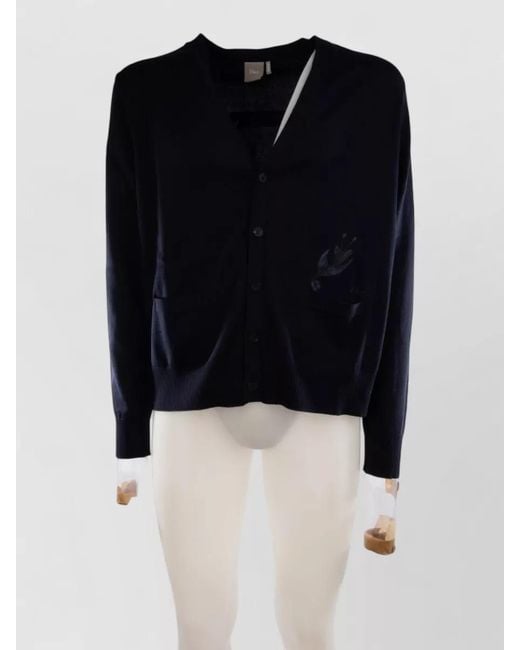 Dior Blue Cotton Cardigan for men