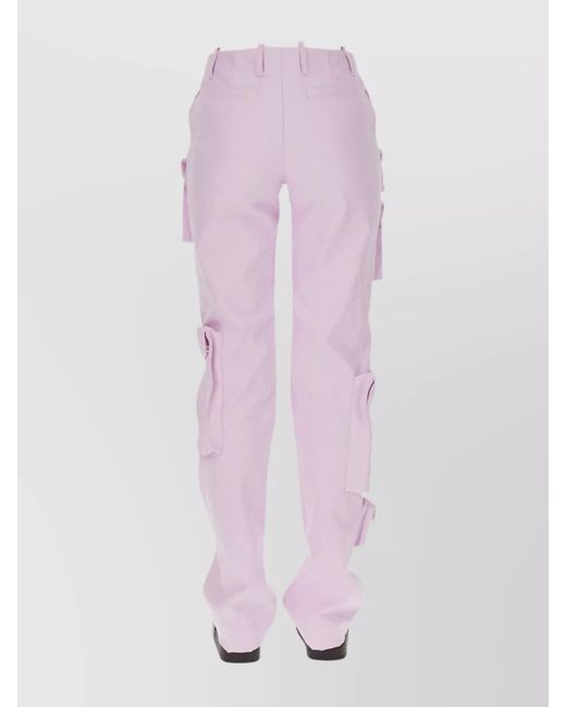 Off-White c/o Virgil Abloh Pink High Waist Cargo Utility Pants