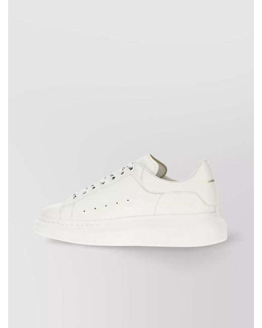 McQueen Natural Leather Low-Top Sneakers for men