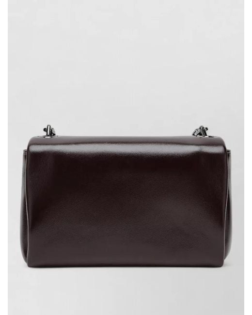 Christian Louboutin Black Chain Strap Rectangular Cross Body Bag