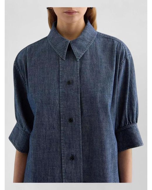 Jil Sander Blue Denim Boxy Shirt