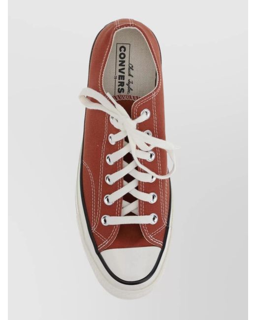 Converse Pink Low-Top Canvas Sneakers