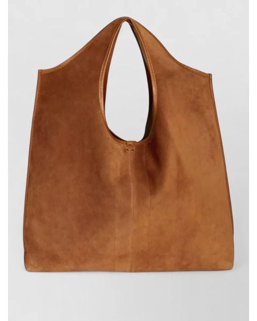 Jérôme Dreyfuss Brown Paco Tote Bag Dual Handle Design