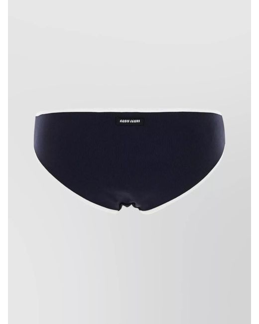 Miu Miu Blue Stretch Bikini Bottoms