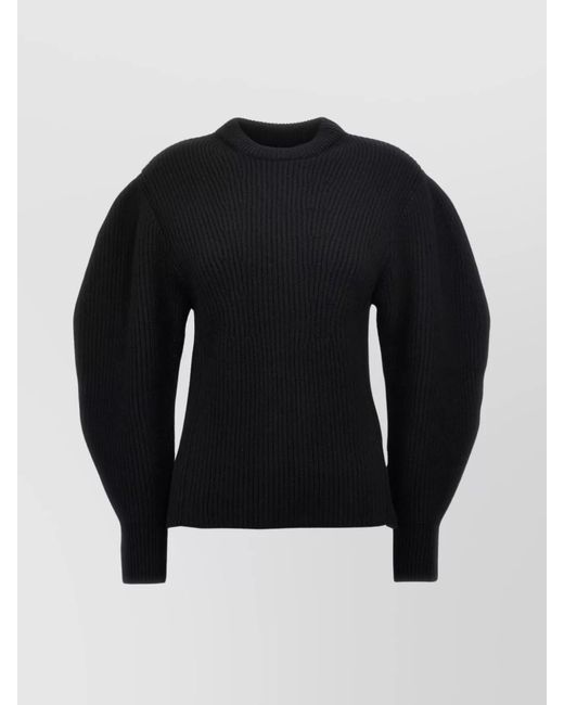 Jil Sander Blue Ribbed Wool Jumper