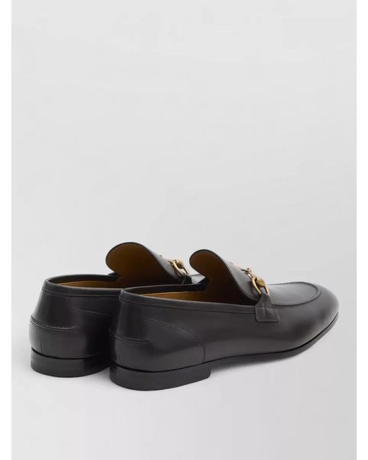 Gucci Gray Leather Loafers for men