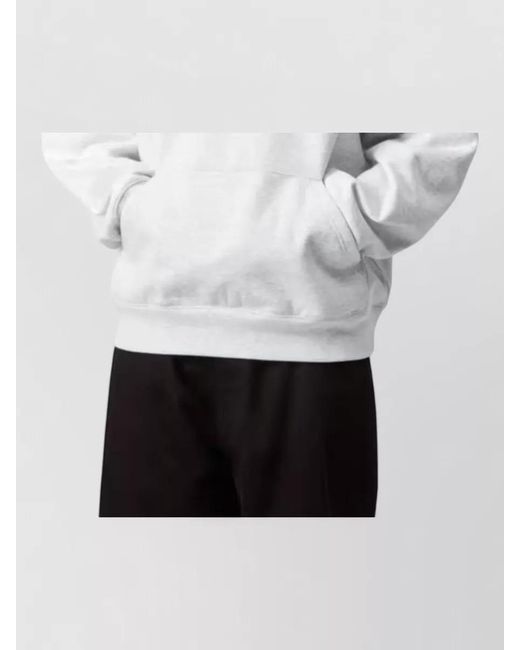 Carhartt White Logo Hoodie Silk Nylon Blend for men