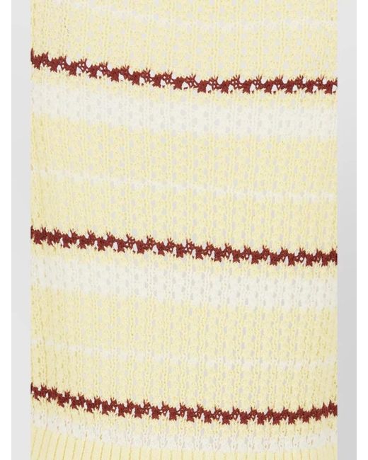 DUNST Natural Embroidered Sleeveless Sweater