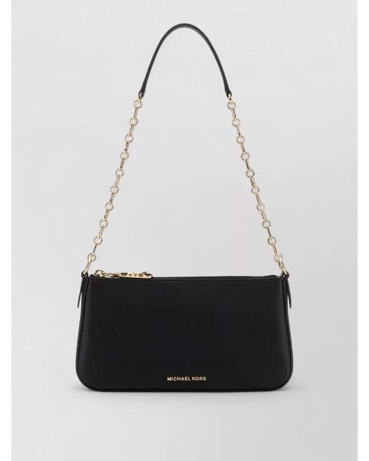 Michael Kors White Empire Leather Shoulder Bag