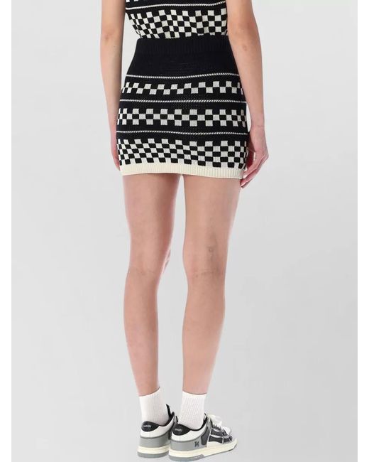 Amiri Black Chic Mini Wool Skirt
