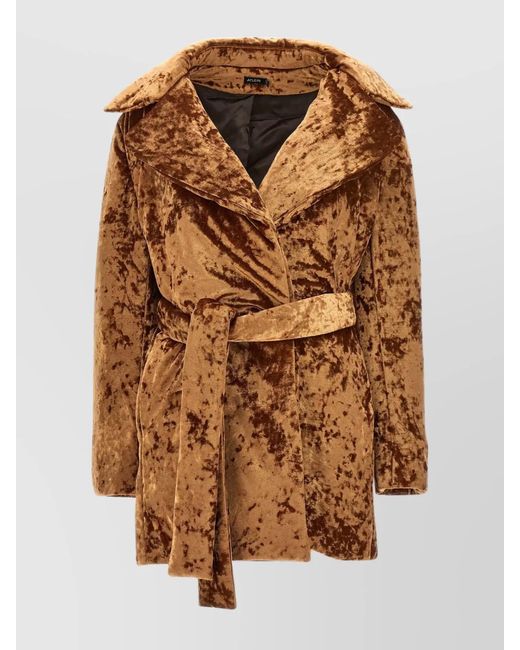 Atlein Brown Velvet Coat
