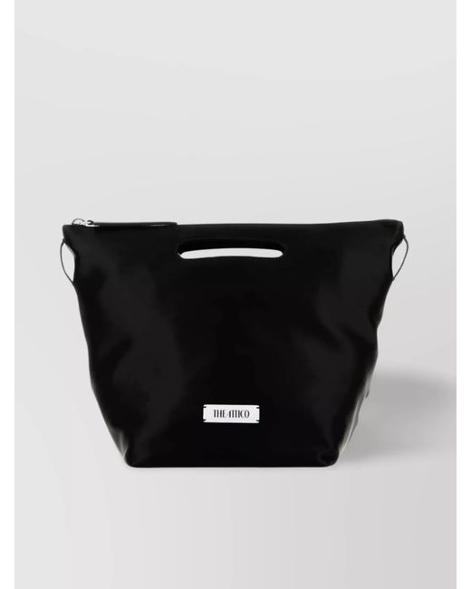 The Attico Black Satin Handbag Via Dei Giardini