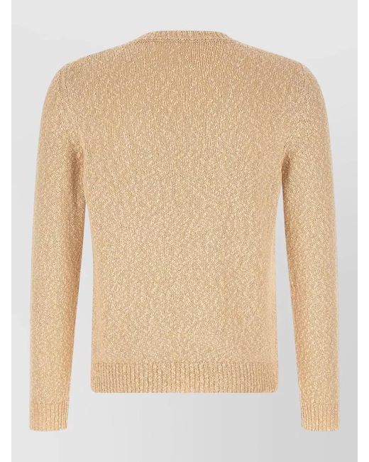 Zanone Natural Two-Tone Knit Jumper for men