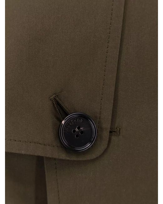 Burberry Brown Organic Cotton Double-Breasted Belted Trench Coat for men