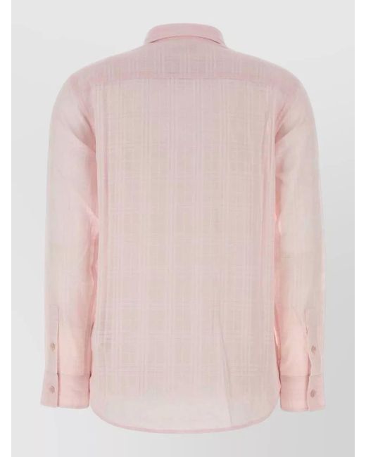 Burberry Pink Cotton Shirt