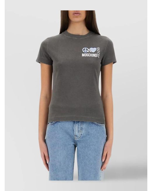 Moschino Blue Slim-Fit T-Shirt