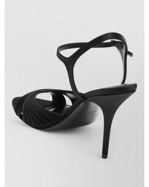 Balenciaga Black Sandals Ankle Strap Design Open Toe
