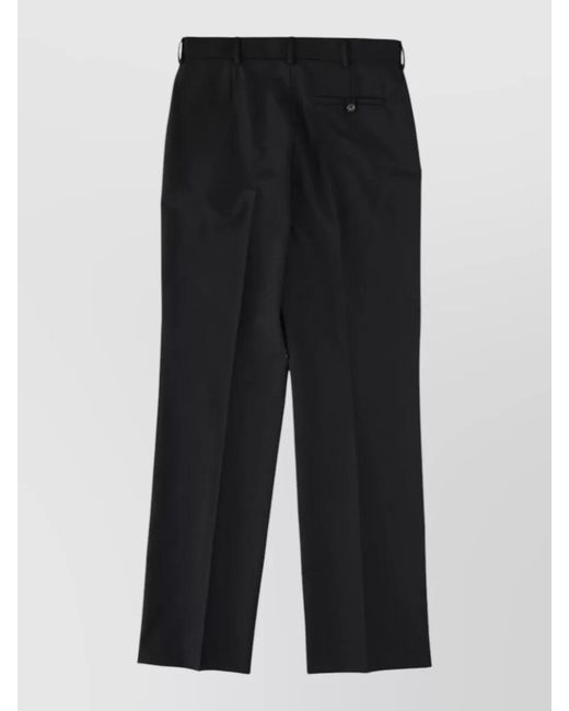 Moschino Black Virgin Wool Tailored Trousers