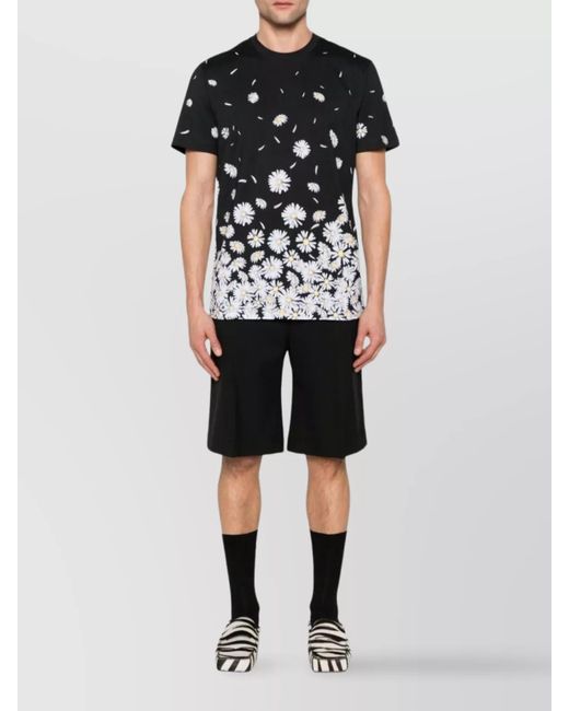 Moschino Black Cotton Logo Print Short-Sleeve T-Shirt for men