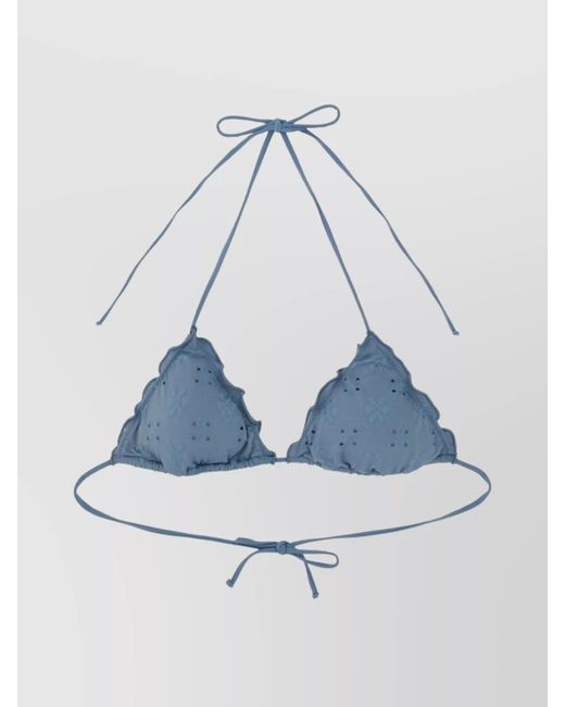 Mc2 Saint Barth Blue Bikini Top