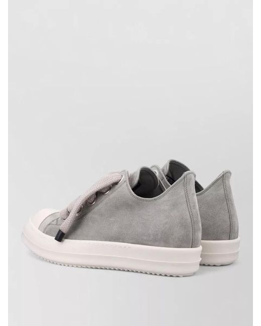 Rick Owens Multicolor Jumbo Lace Low Top Suede Sneakers for men