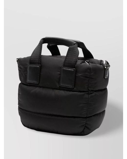 Moncler Black Caradoc Micro Quilted Tote Bag