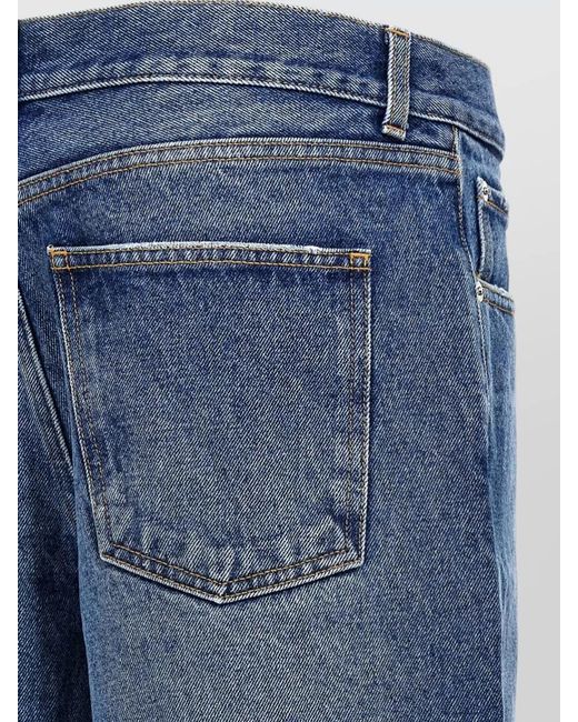 ARMARIUM Blue Luke Jeans Wide Leg Faded Wash