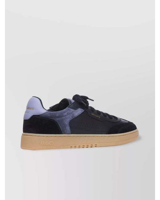 Axel Arigato Blue Low Top Sneakers With Leather And Suede for men