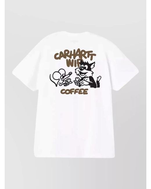 Carhartt White Coffee Break Organic Cotton Jersey T Shirt for men