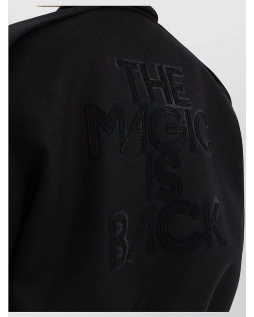 1989 STUDIO Black Wool Bomber Jacket for men