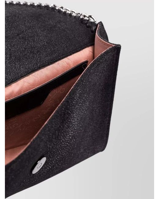 Stella McCartney Black Falabella Chain Wallet Cross-Body Bag